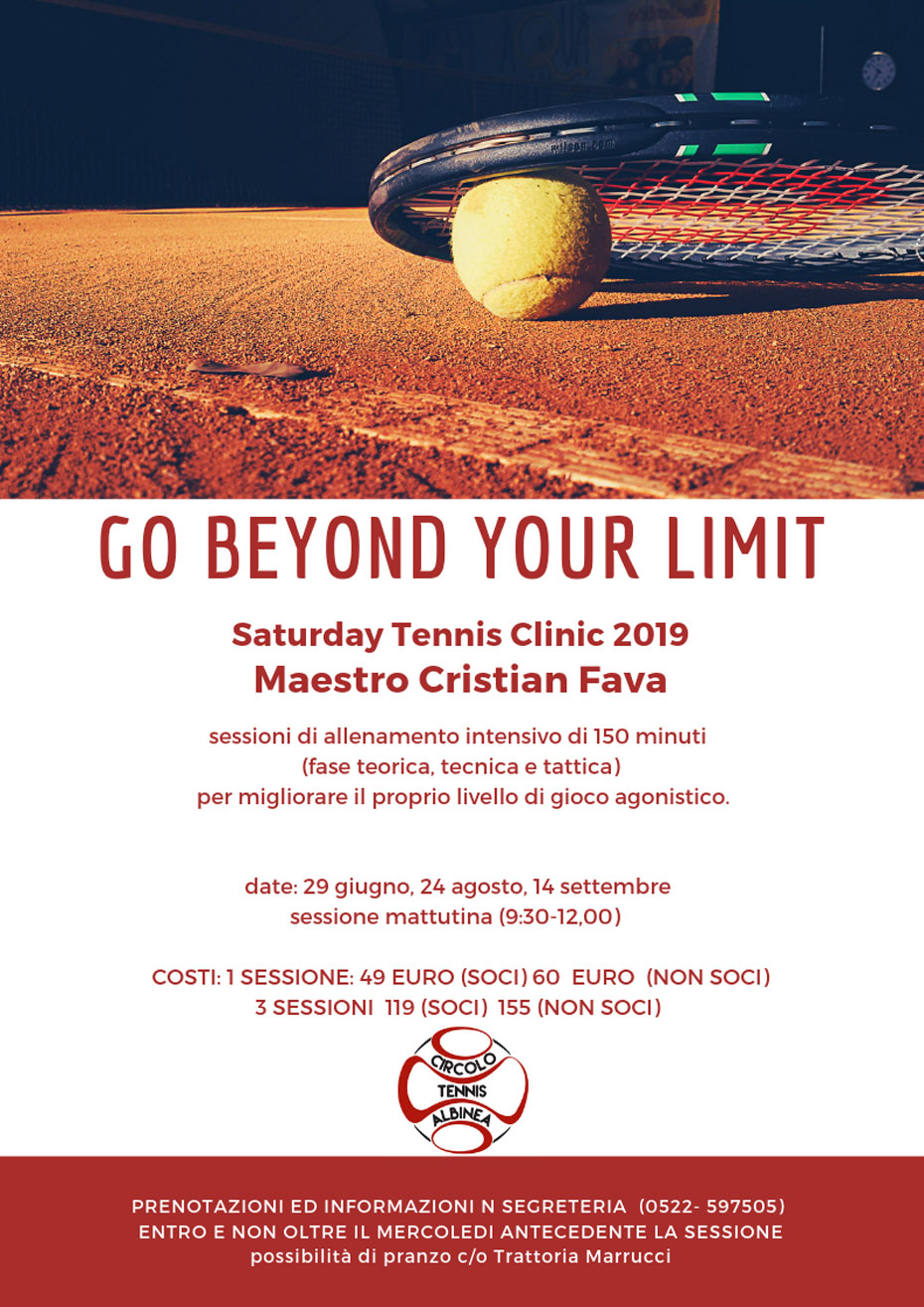 Saturday Tennis Clinic 2019