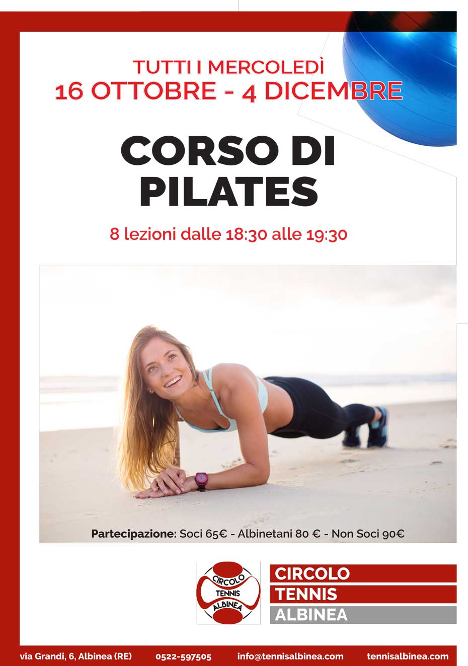 corso di pilates ottobre dicembre