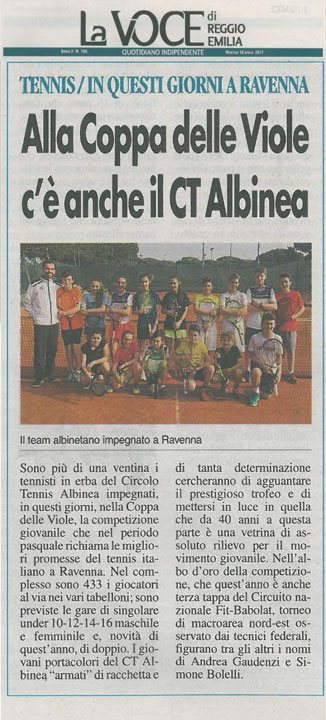 CTA la voce 20170418 tennis in questi giorni a ravenna