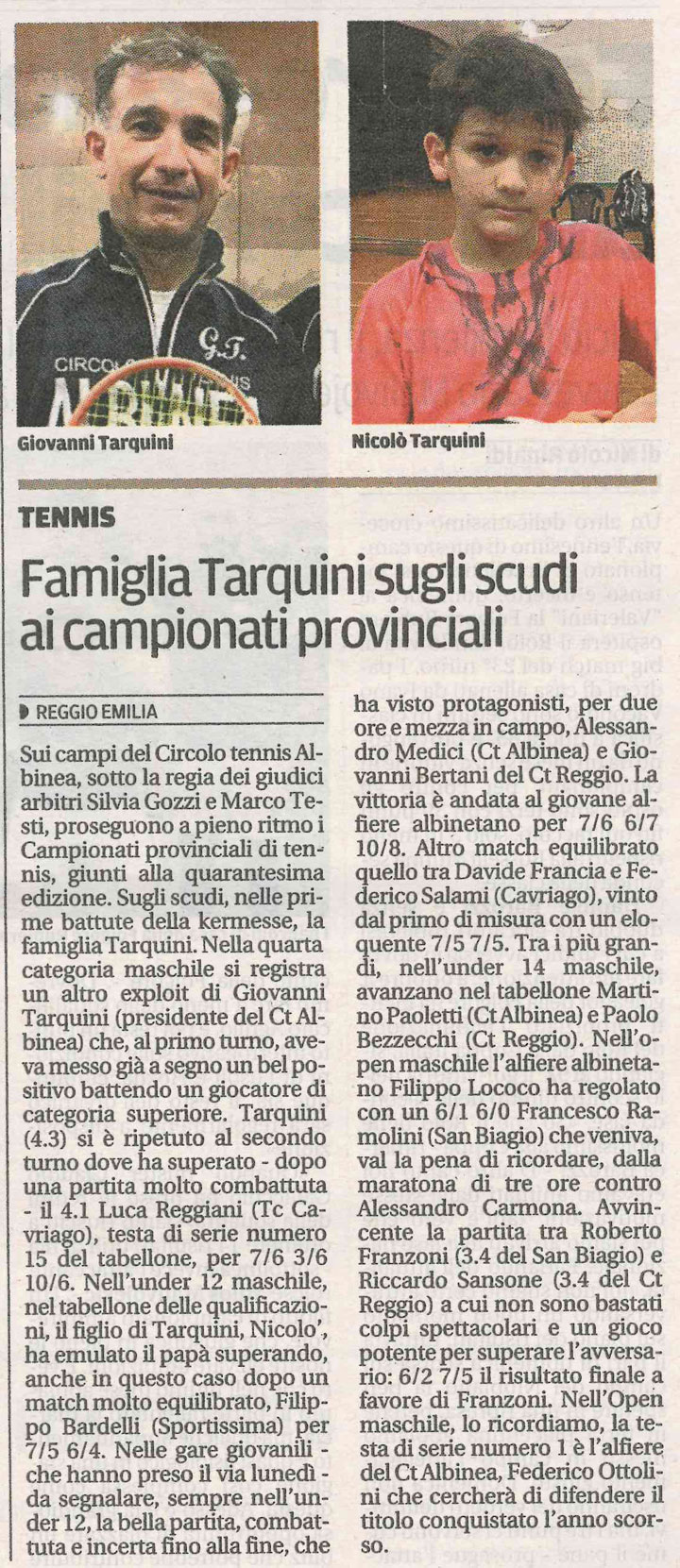 CS CTA 180208 famiglia tarquini sugli scudi ai campionati provinciali