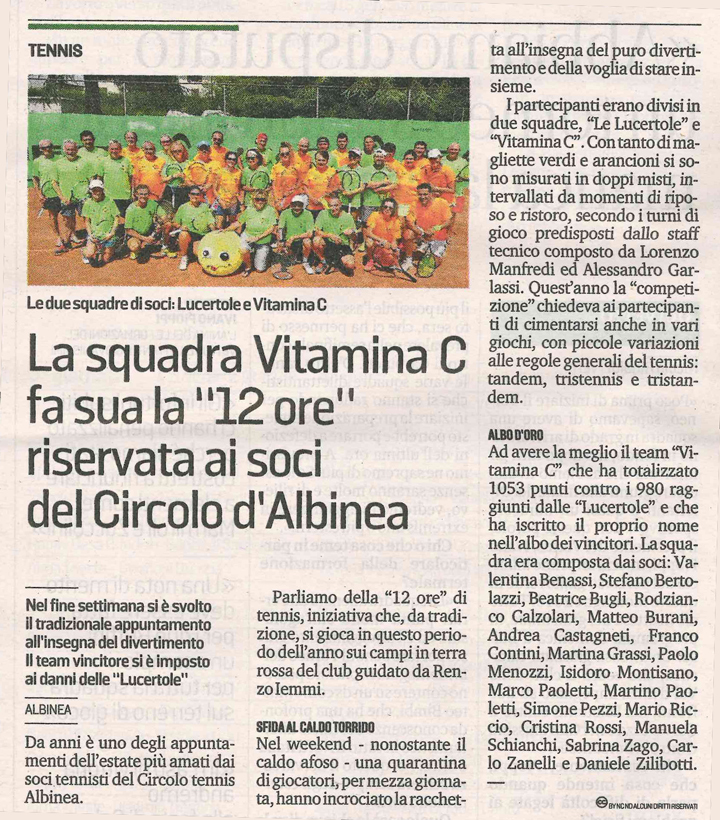 CS CTA 180802 la squadra vitamina c conquista la 12 ore riservata ai soci circolo tennis albinea