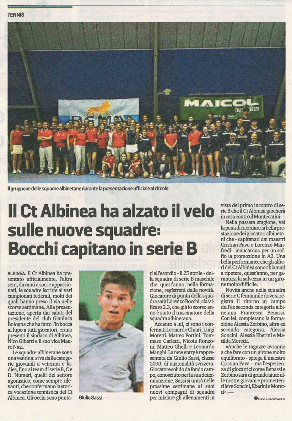 CS CTA 20190410 bocchi capitano in serie b