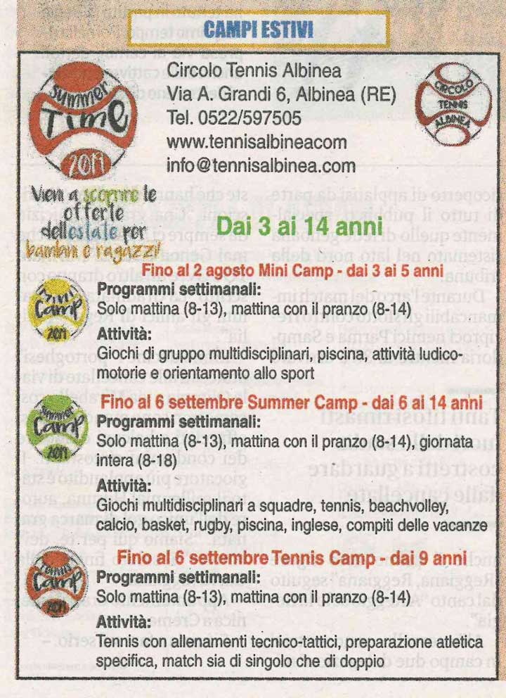 campi estivi ct albinea 2019