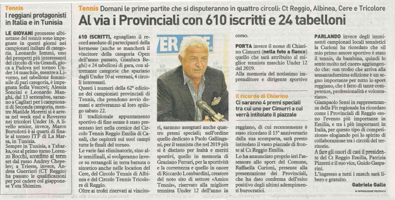 CS CTA 20190906 al via i provinciali