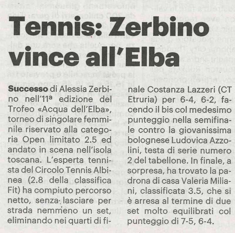 tennis zerbino vince all'elba