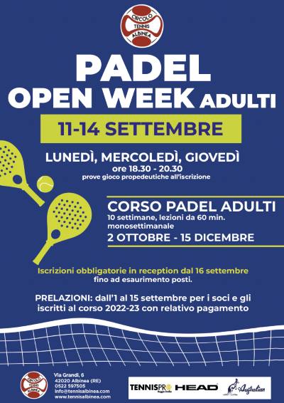 OPEN PADEL 2023