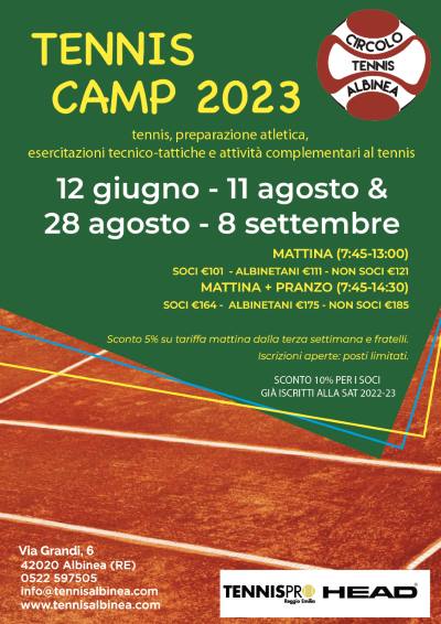 TENNIS CAMP 2023