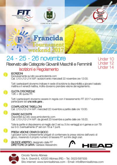 Torneo Francida 24 25 26 11 2017