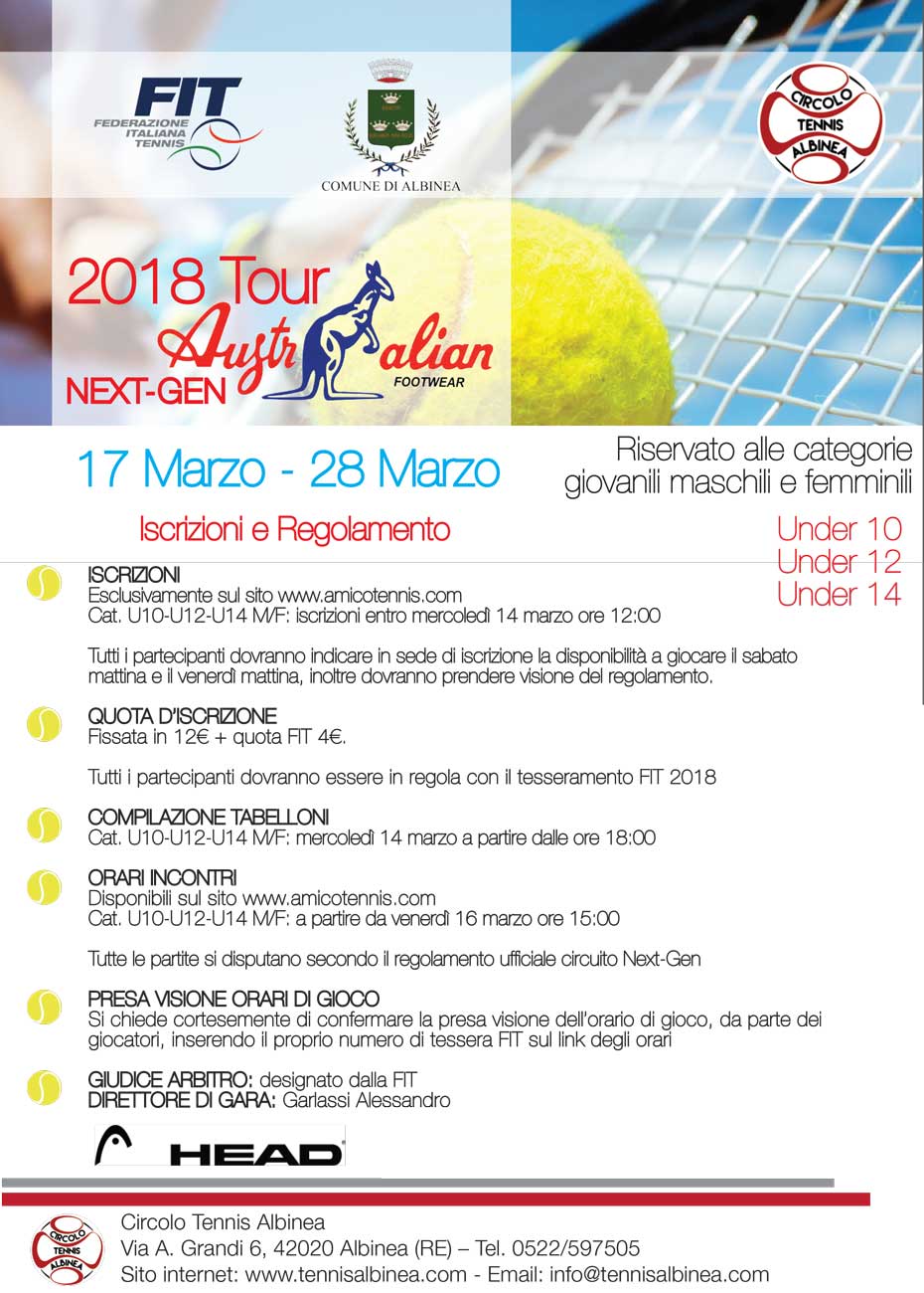 torneo australian 2018