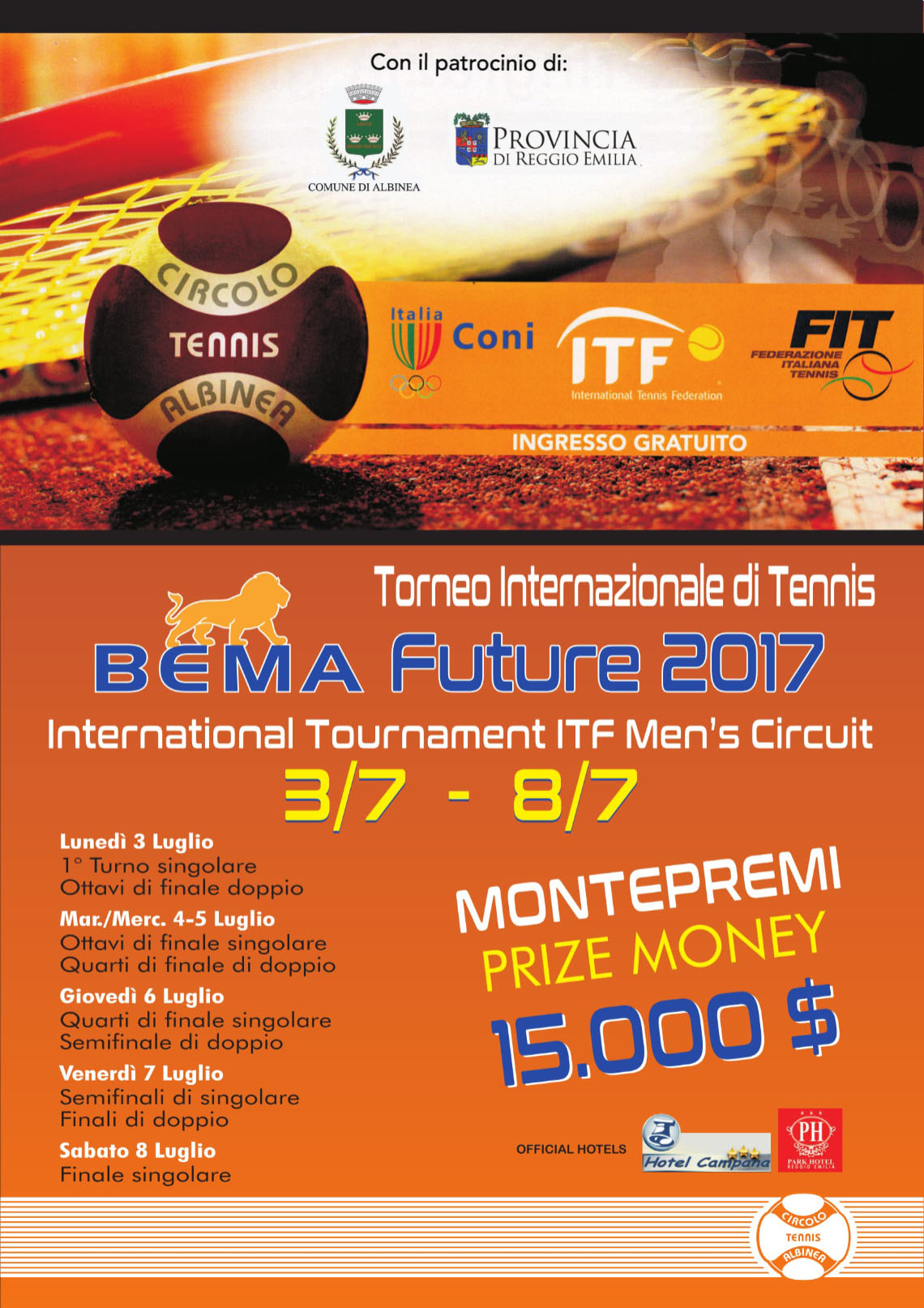 Torneo internazionale bema future 2017
