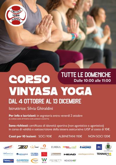 CORSO DI VINYASA YOGA 2026